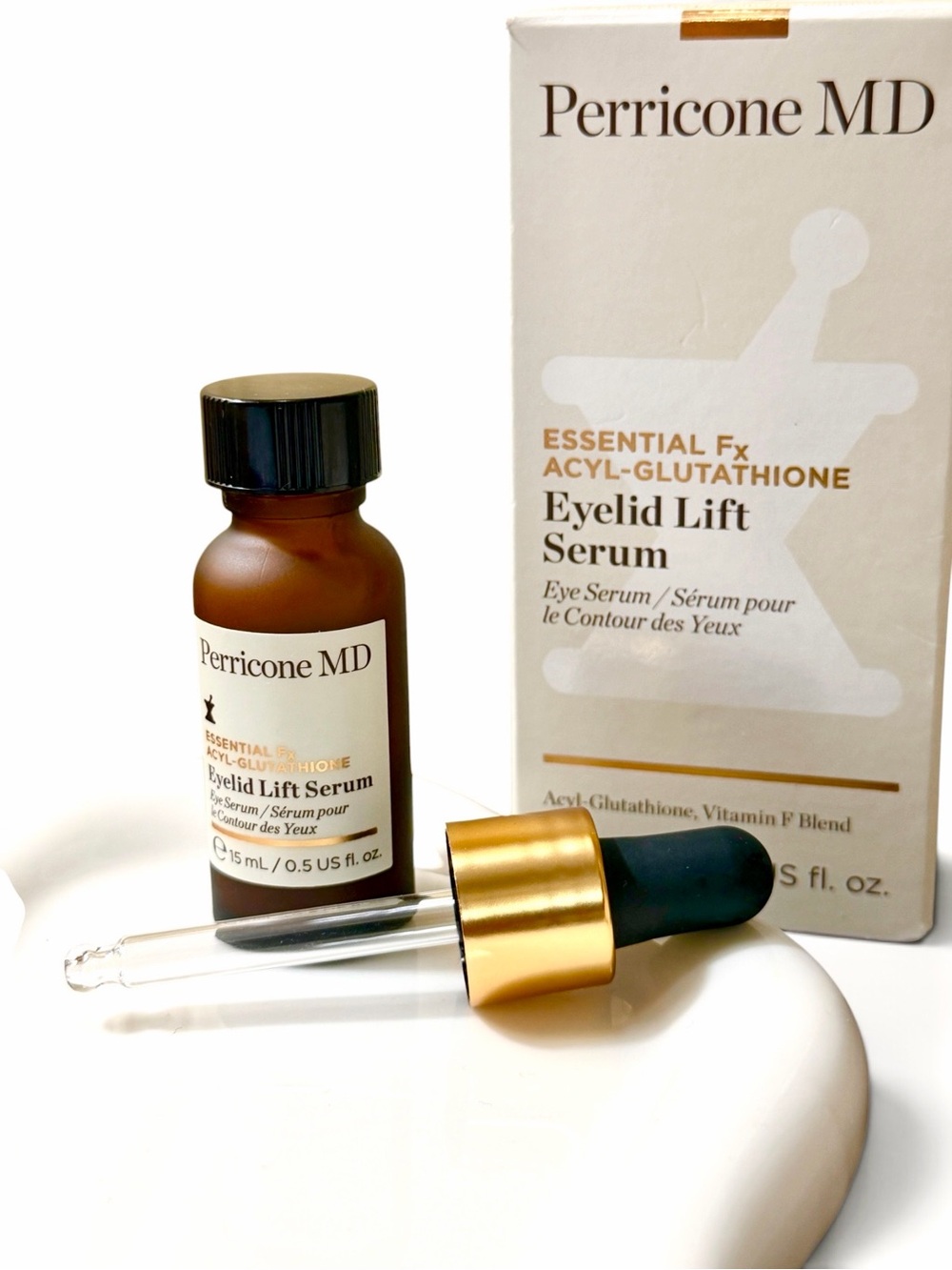 Perricone MD Essential Fx Acyl-Glutathione Eyelid Lift Serum 0.5oz NEW & FRESH